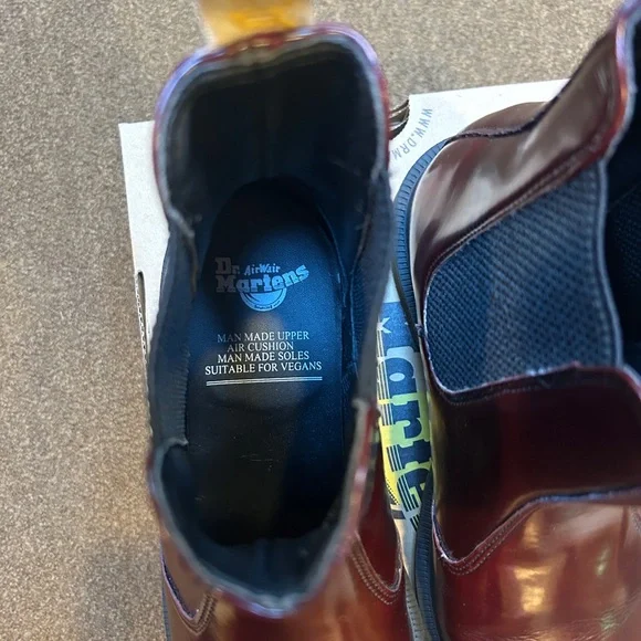 Dr. Martens Burgundy Ankle Boots - Picture 6 of 7